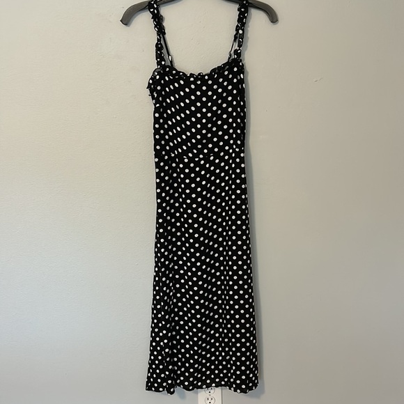 Velvet Torch Black and white polka dot midi sundress. Super cute, women’s size M - Picture 1 of 9
